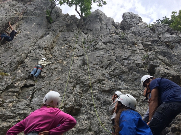 Pfadfinder-Kletteraktion